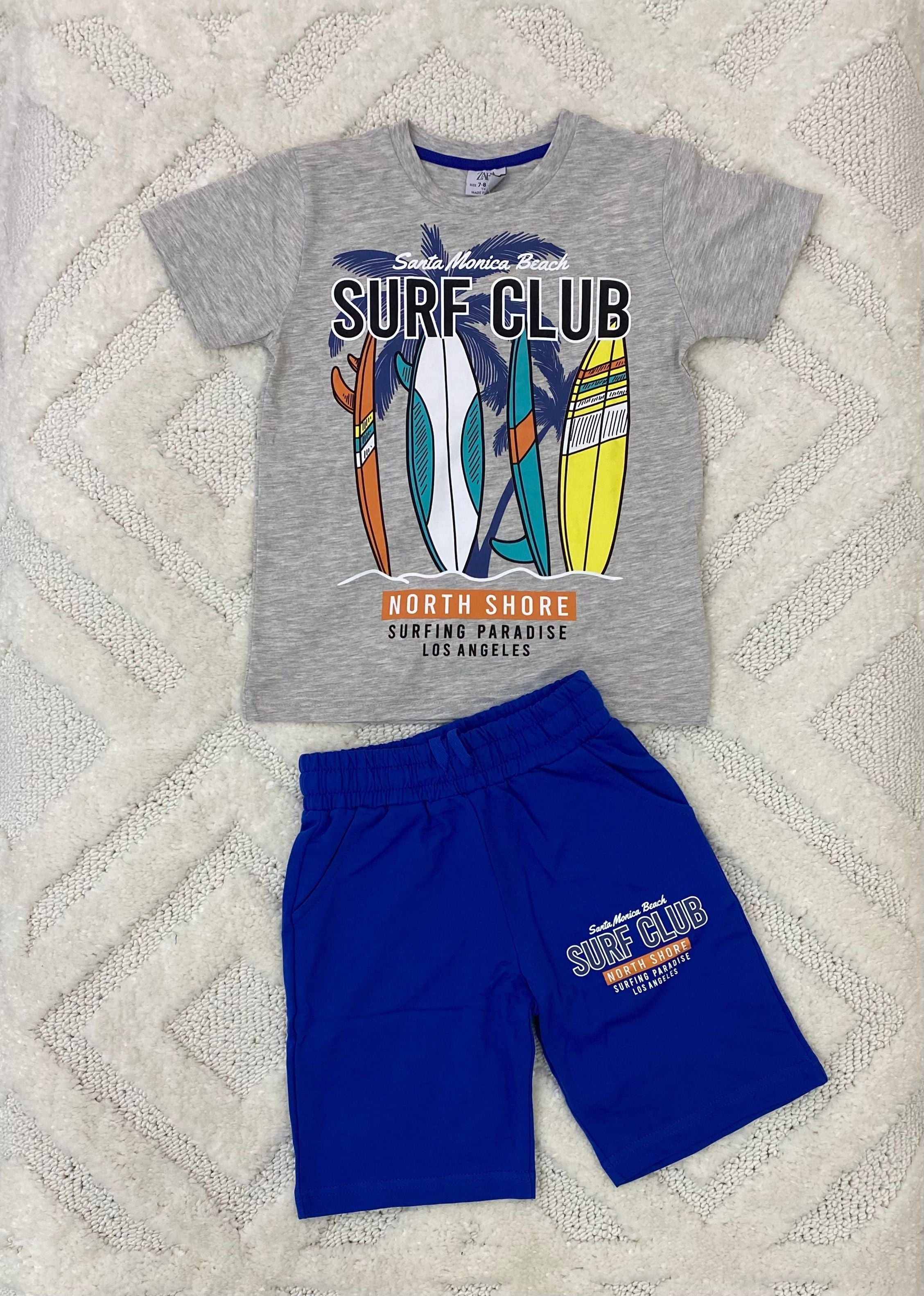 YmnCocuk™ SURF CLUB Tişört Şort Takım