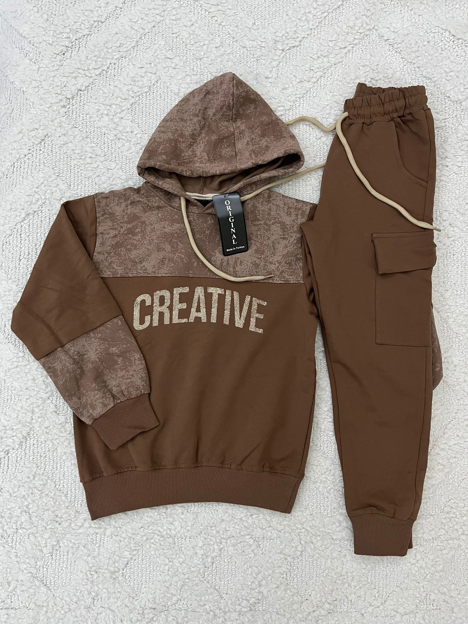 YmnCocuk™ Kol Detaylı Çocuk Eşofman Takımı