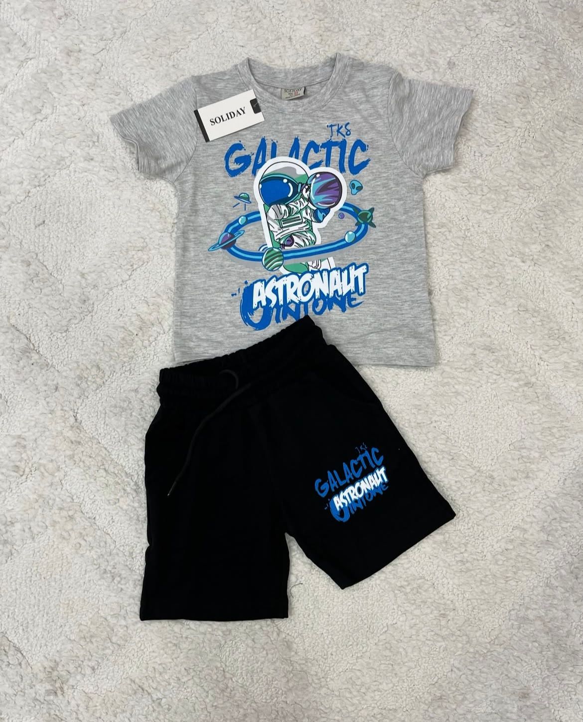 YmnCocuk™ Astronot Tişört Şort Takım