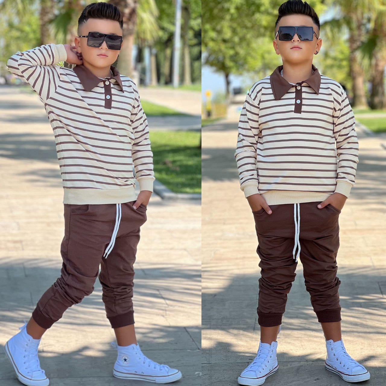 YmnCocuk™  Yakalı Tarz Eşofman Takım