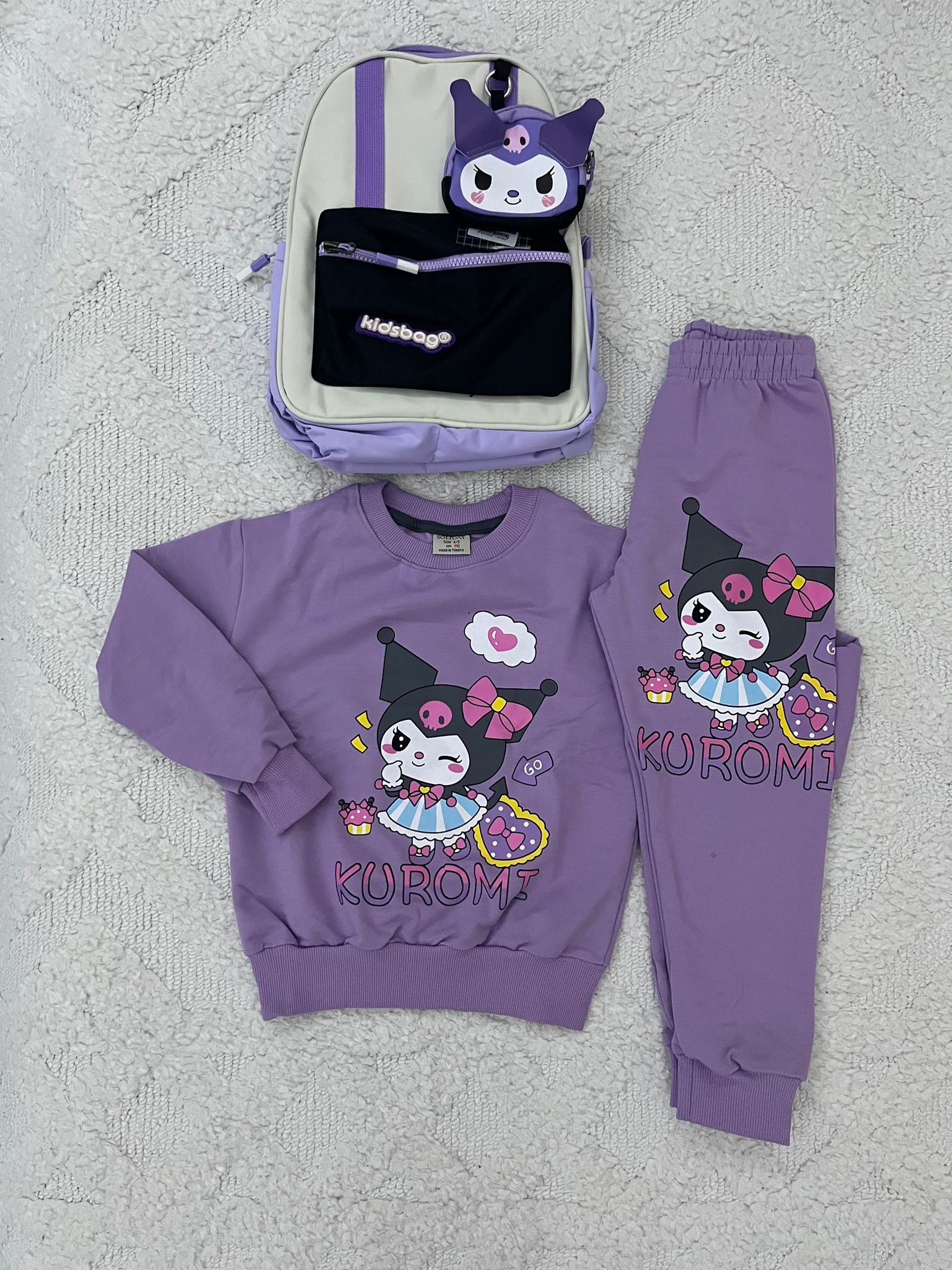 YmnCocuk™ Kuromi 3'lü Set Muhteşem Fiyat