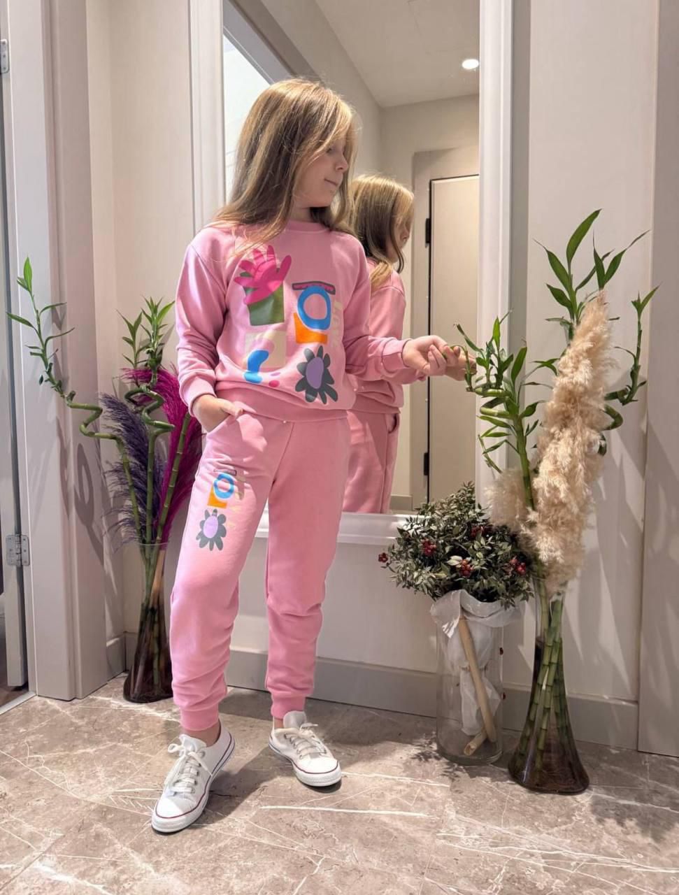 YmnCocuk™ LOVE Baskı Eşofman Takım