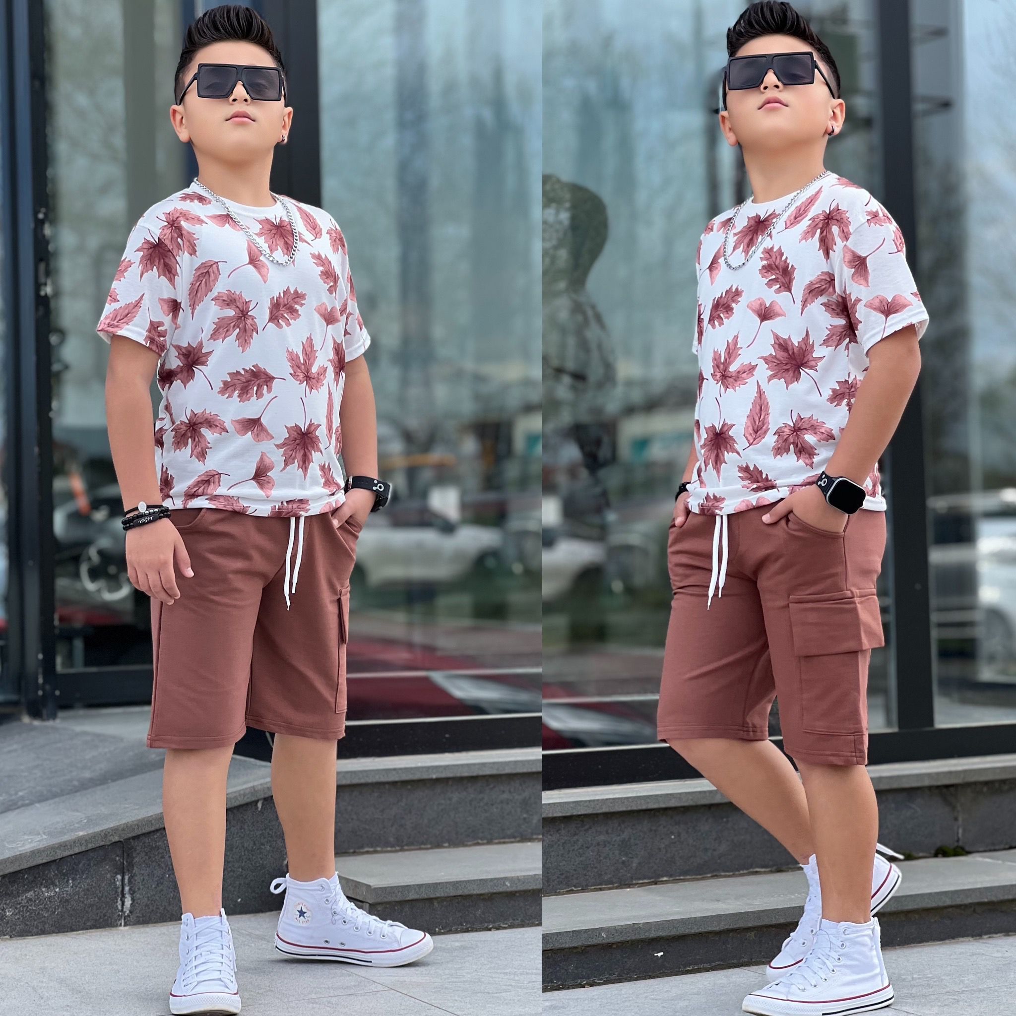 YmnCocuk™ Tarz 2 li Şort Tişört Takım