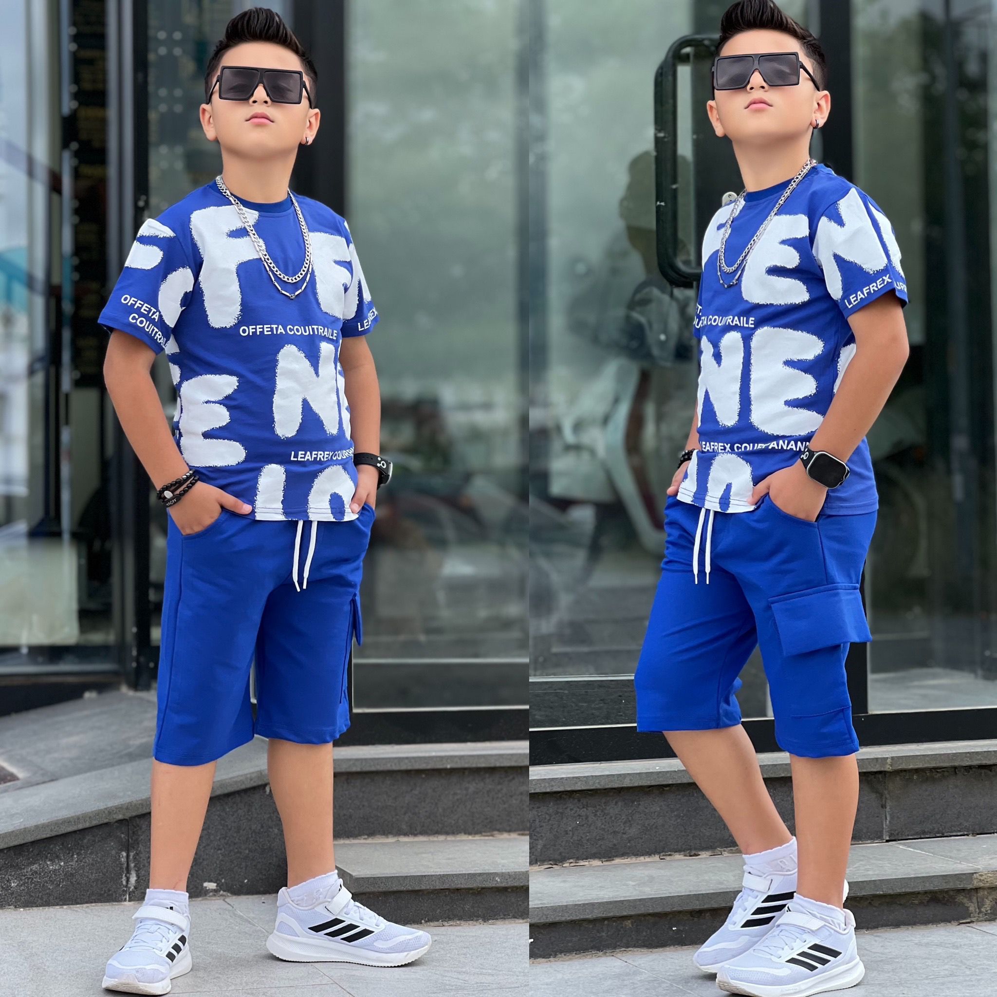 YmnCocuk™ Canlı Renkli Şort Tişört Takım