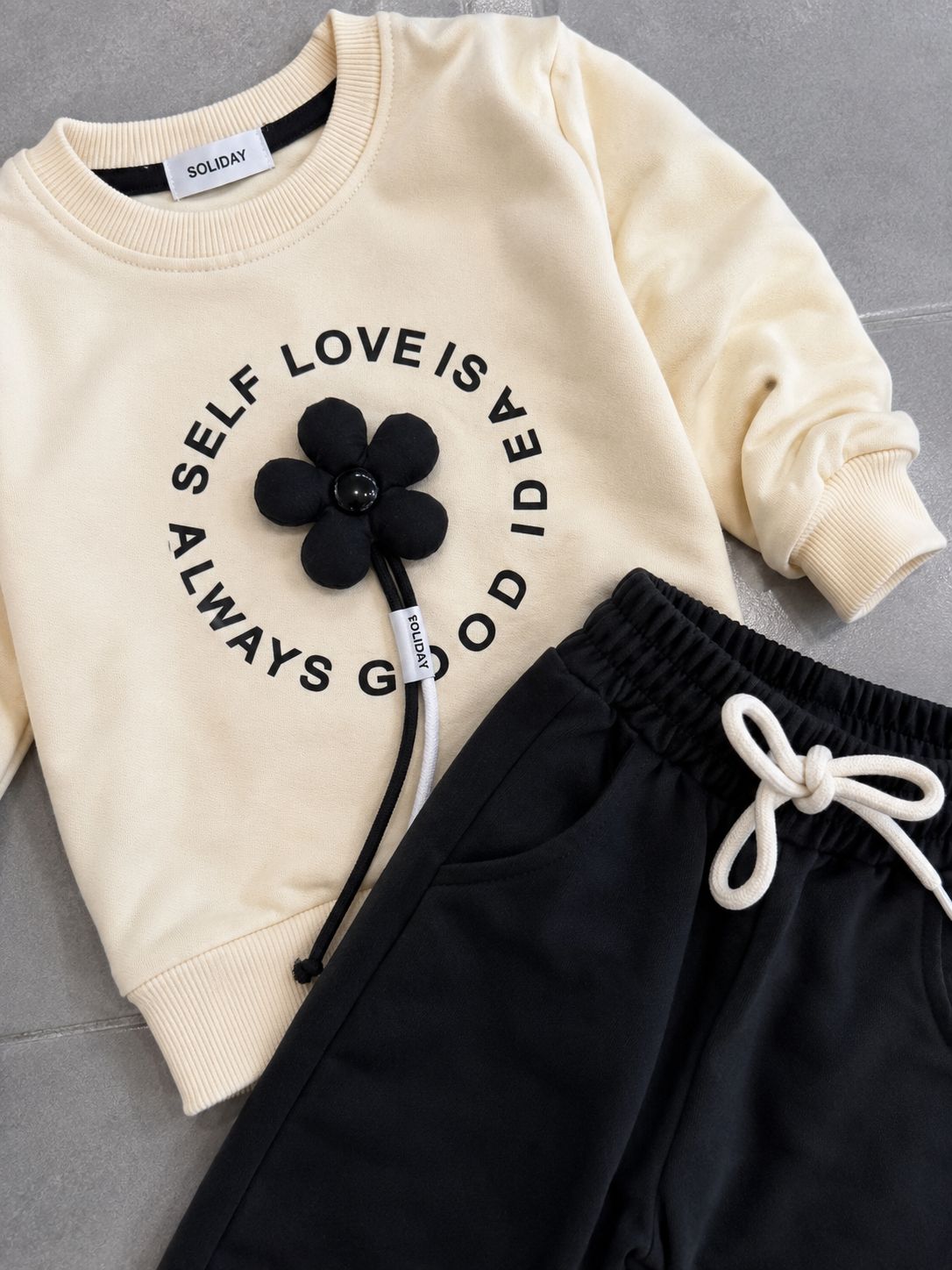 YmnCocuk™ Always Self Love Takım (Kırmızı)