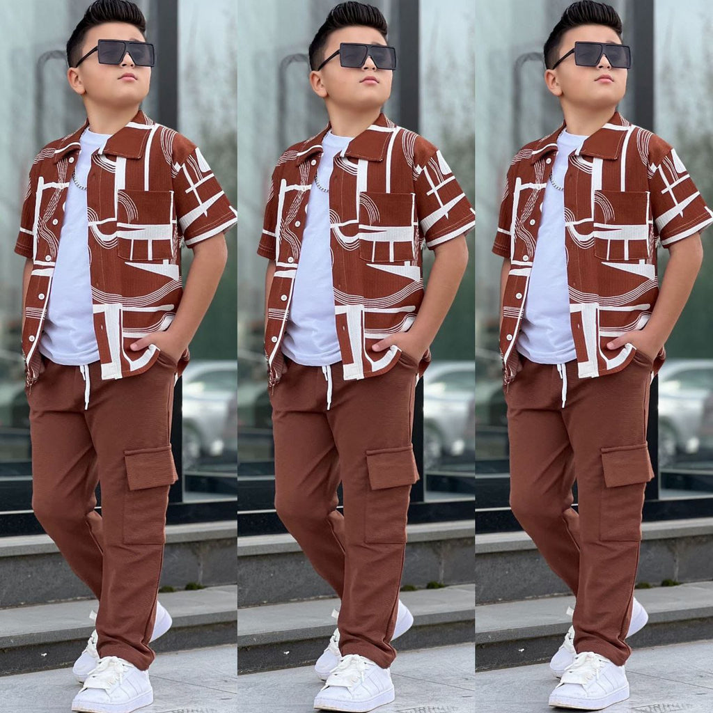 YmnCocuk™ 3 Parça Gömlek Set