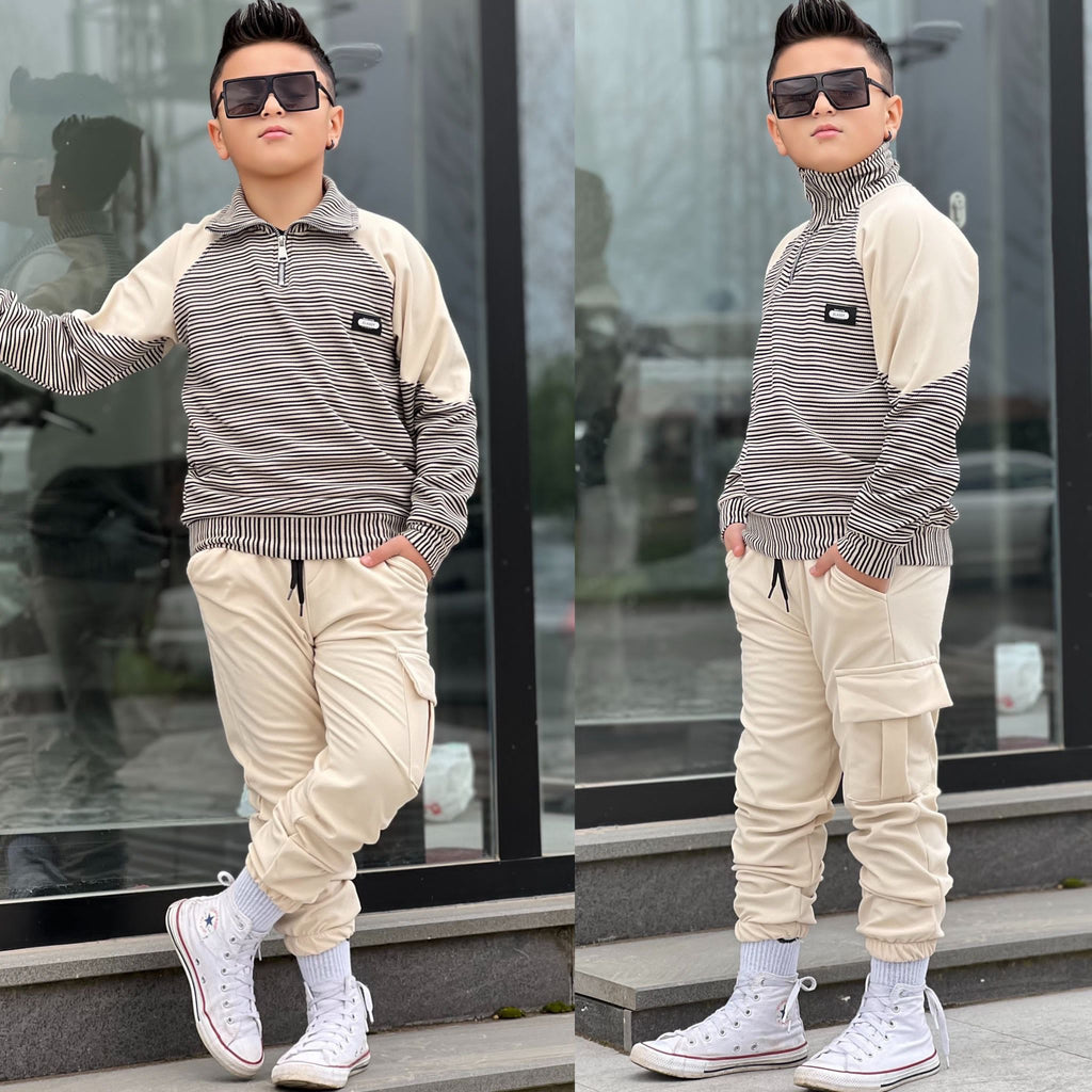 YmnCocuk™ Üst İthal Triko Kumaş Alt Eşofman Ottoman Kumaş