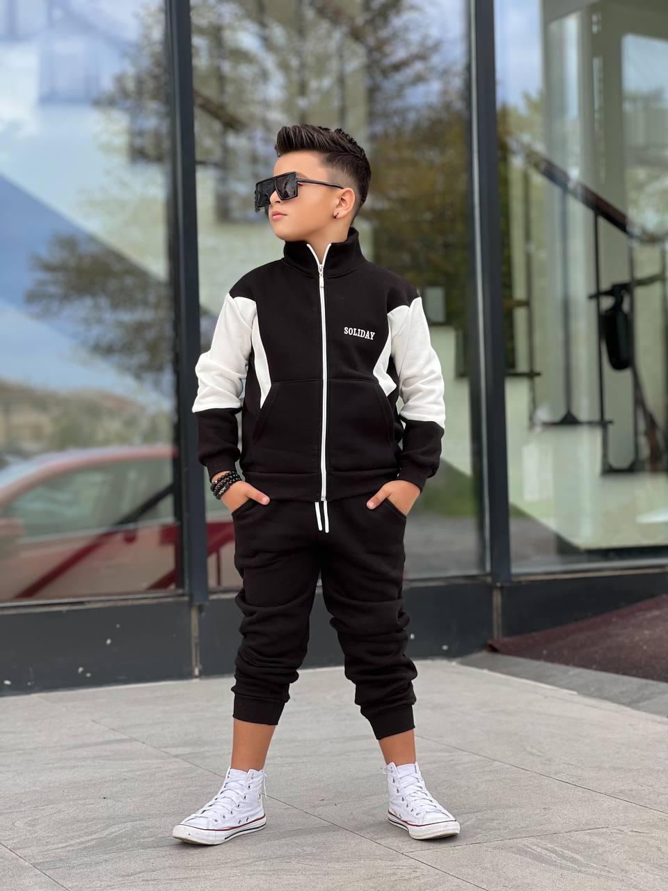 YmnCocuk™ Soliday Marka 3ip Fermuarlı Set