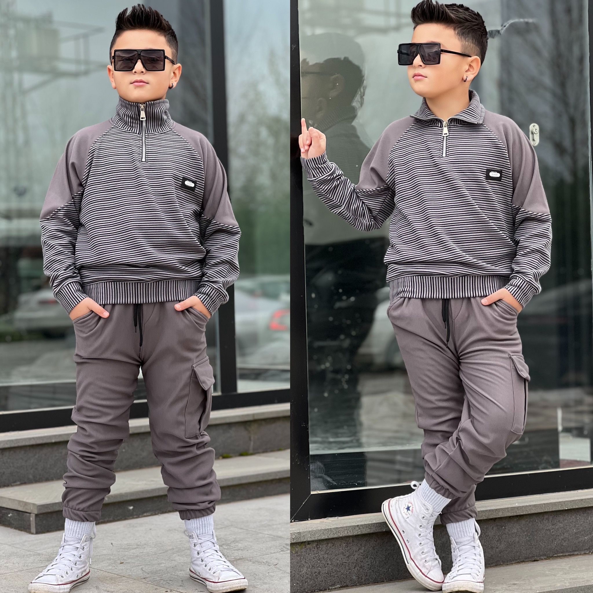 YmnCocuk™ Üst İthal Triko Kumaş Alt Eşofman Ottoman Kumaş